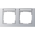 GIRA - Abdeckrahmen 2f waager. BSF Gira E2 F Alu