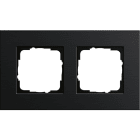 GIRA - Abdeckrahmen 2f Gira Esprit Alum.Schwarz