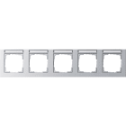 GIRA - Abdeckrahmen 5f waager. BSF Gira E2 F Alu