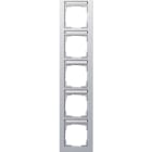 GIRA - Abdeckrahmen 5f senkr. BSF Gira E2 F Alu