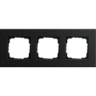 GIRA - Abdeckrahmen 3f Gira Esprit Alum.Schwarz