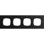 GIRA - Abdeckrahmen 4f Gira Esprit Alum.Schwarz
