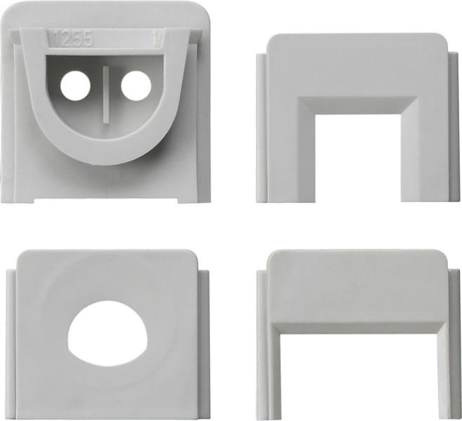 GIRA - Set Adapter Ltg.einf. WG AP Grau