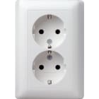 GIRA - SCHUKO 2f Vollpl. Standard 55 Reinweiß m
