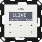 GIRA - UP-Radio RDS o.Lautsprecher System 55 Reinweiß