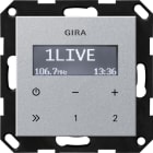 GIRA - UP-Radio RDS o.Lautsprecher System 55 F Alu
