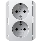 GIRA - SCHUKO 2f SH f. UP-Dose 1,5f System 55 Reinweiß