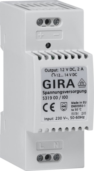 GIRA - Spannungsversorgung DC 12 V 2 A REG Elektronik
