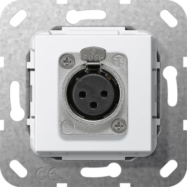 GIRA - XLR-Buchse D-Serie Einsatz Reinweiß