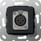 GIRA - XLR-Buchse D-Serie Einsatz Schwarz m