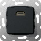 GIRA - HDMI™ K-Peitsche Einsatz Schwarz m
