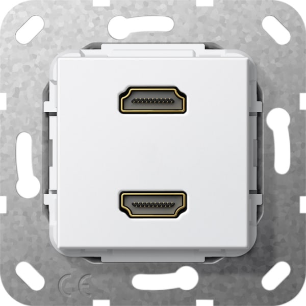 GIRA - HDMI™ 2f Kpl. Einsatz Reinweiß