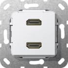 GIRA - HDMI™ 2f Kpl. Einsatz Reinweiß