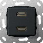 GIRA - HDMI™ 2f Kpl. Einsatz Schwarz m