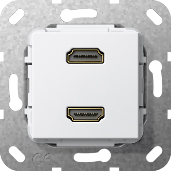 GIRA - HDMI™ 2f K-Peitsche Einsatz Reinweiß