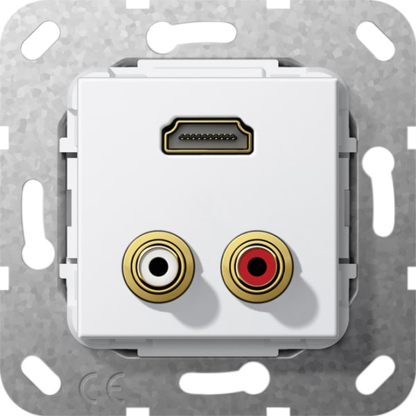 GIRA - C-Audio HDMI™ Kpl. Einsatz Reinweiß
