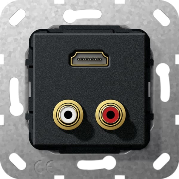 GIRA - C-Audio HDMI™ Kpl. Einsatz Schwarz m