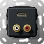 GIRA - C-Audio HDMI™ Kpl. Einsatz Schwarz m