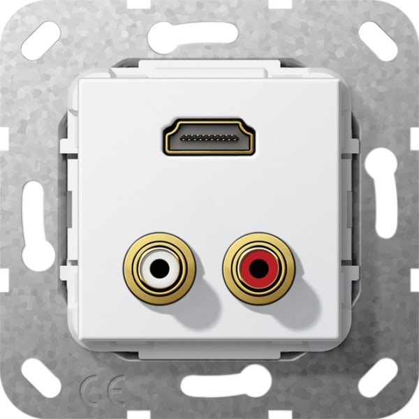 GIRA - C-Audio HDMI™ K-Peitsche Einsatz Reinweiß