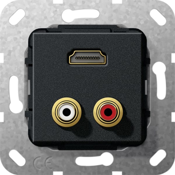 GIRA - C-Audio HDMI™ K-Peitsche Einsatz Schwarz m