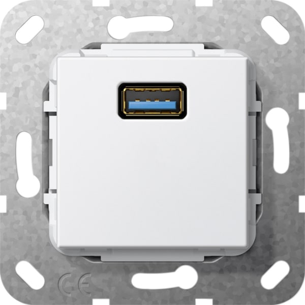 GIRA - USB 3.0 A Kpl. Einsatz Reinweiß