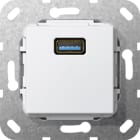 GIRA - USB 3.0 A Kpl. Einsatz Reinweiß