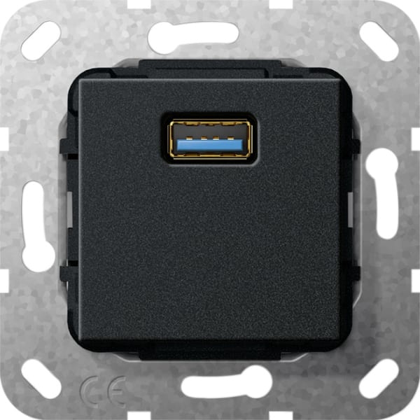 GIRA - USB 3.0 A Kpl. Einsatz Schwarz m