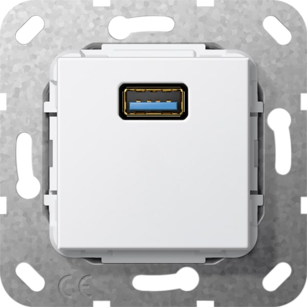 GIRA - USB 3.0 A K-Peitsche Einsatz Reinweiß