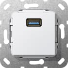 GIRA - USB 3.0 A K-Peitsche Einsatz Reinweiß