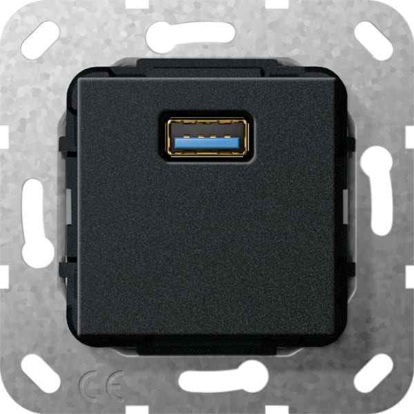GIRA - USB 3.0 A K-Peitsche Einsatz Schwarz m