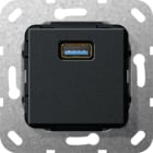 GIRA - USB 3.0 A K-Peitsche Einsatz Schwarz m