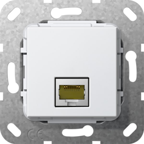 GIRA - MJ RJ45 Cat.6A 10 Gbit Kpl. Einsatz Reinweiß