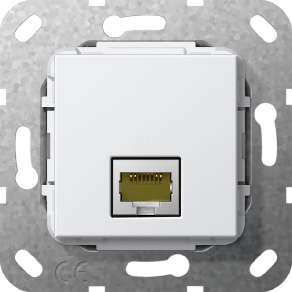 GIRA - MJ RJ45 Cat.6A 10 Gbit Einsatz Reinweiß