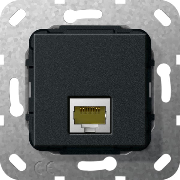 GIRA - MJ RJ45 Cat.6A 10 Gbit Einsatz Schwarz m