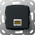 GIRA - MJ RJ45 Cat.6A 10 Gbit Einsatz Schwarz m