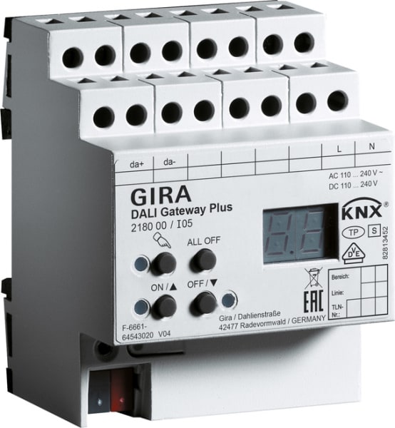GIRA - DALI-Gateway Plus KNX REG
