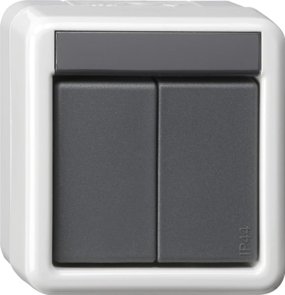 GIRA - KNX Taster-BA 2f 2-Punkt WG AP Grau