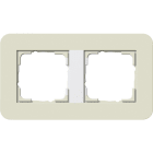 GIRA - Abdeckrahmen 2f Gira E3 Sand/Reinweiß