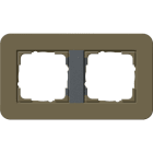 GIRA - Abdeckrahmen 2f Gira E3 Umbra/Anthrazit