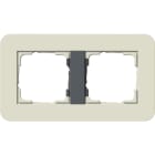 GIRA - Abdeckrahmen 2f Gira E3 Sand/Anthrazit