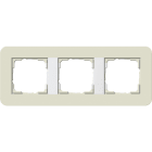 GIRA - Abdeckrahmen 3f Gira E3 Sand/Reinweiß