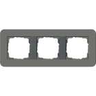 GIRA - Abdeckrahmen 3f Gira E3 Dklgrau/Anthrazit