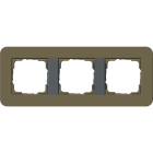GIRA - Abdeckrahmen 3f Gira E3 Umbra/Anthrazit