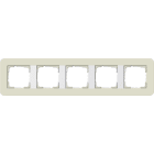 GIRA - Abdeckrahmen 5f Gira E3 Sand/Reinweiß
