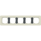 GIRA - Abdeckrahmen 5f Gira E3 Sand/Anthrazit