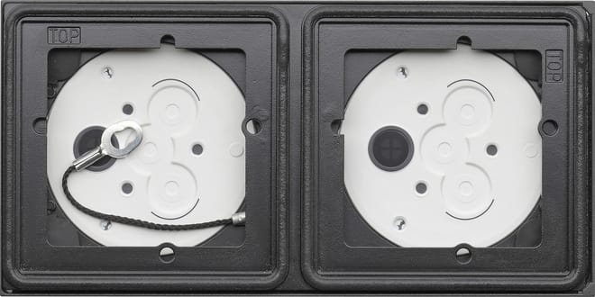 GIRA - AP-Gehäuse 2f System 106 Anthrazit