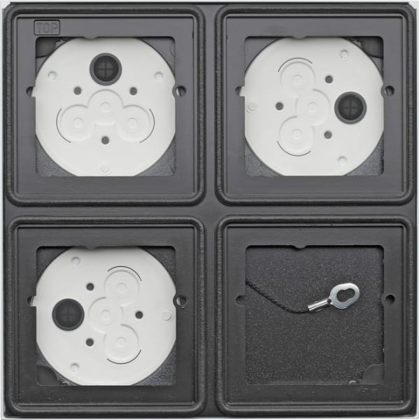 GIRA - AP-Gehäuse 2x 2f System 106 Verkehrsweiß(lack.)