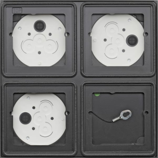 GIRA - AP-Gehäuse 2x 2f System 106 Anthrazit