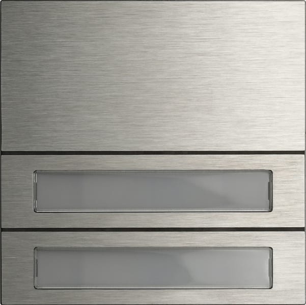 GIRA - Ruftastenmodul 2f System 106 Edelstahl