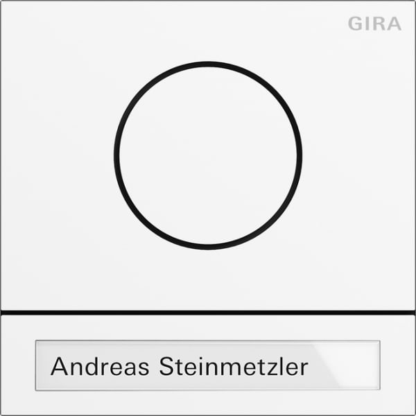 GIRA - Türstationsmod. System 106 Verkehrsweiß(lack.)
